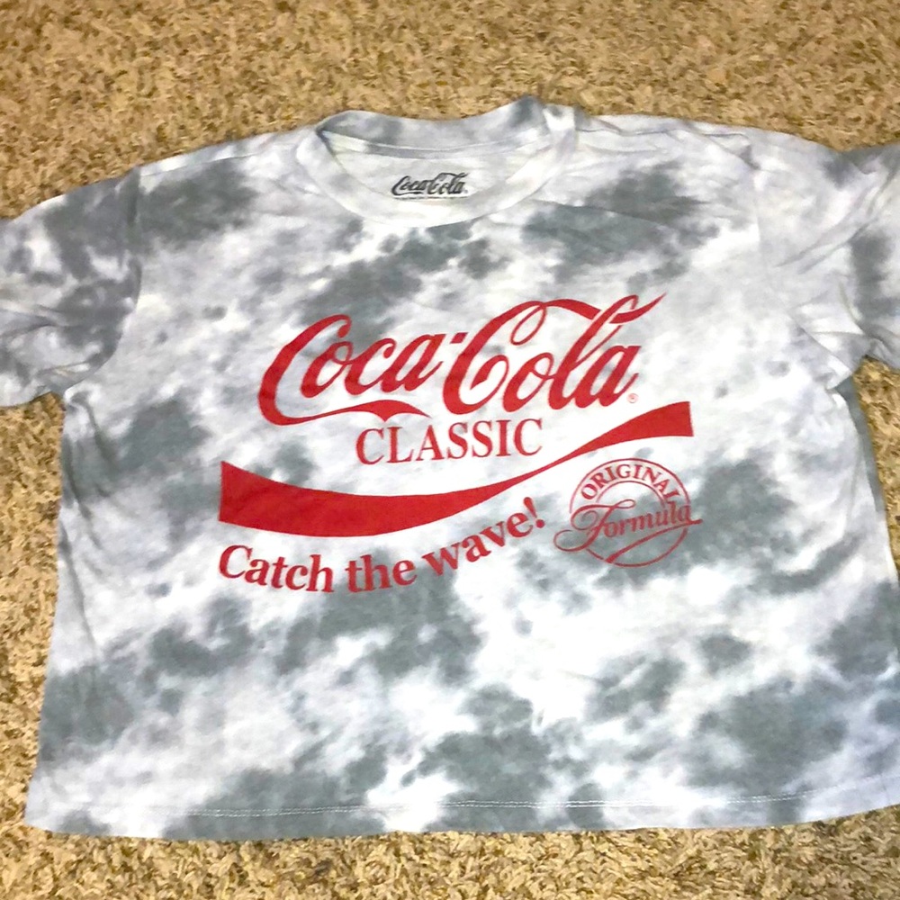 A old Coca-Cola tie die t-shirt